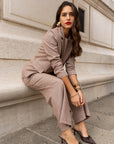 Straight Blazer Terracota
