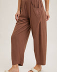 Relaxed Barrel Pants With Pockets