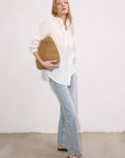 Cotton Voile Fringed Shirt