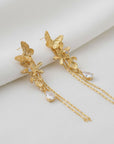 Vintage-Inspired Butterfly Drop Earrings