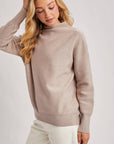 FUNNEL NECK KNIT SWEATER