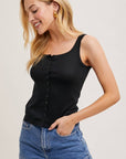 Button Front Style Tank