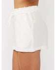 Drawstring Cotton Shorts with Pockets