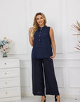 Linen Hi-Lo Tank top