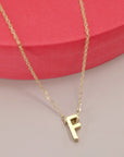 18k Stainless Steel Tarnish Free Initial Necklace