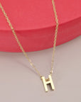 18k Stainless Steel Tarnish Free Initial Necklace