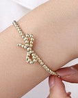 18k Stainless Steel Tarnish Free Bow Bracelet