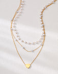 18k Stainless Steel Tarnish Free Layered Necklace