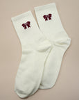 Bow Half Crew Throwback Socks