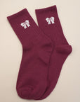Bow Half Crew Throwback Socks