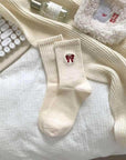 Bow Half Crew Throwback Socks