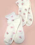 Woman Bow Flower Bow Mix Socks