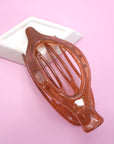 Oval Lay Down Flat Hair Claw Clips