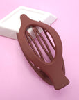 Oval Lay Down Flat Hair Claw Clips