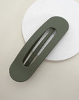 Oval Lay Down Flat Hair Claw Clips