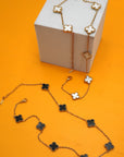 18k Stainless Steel Tarnish Free Clover Necklace