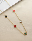 18k Stainless Steel Tarnish Free Clover Necklace