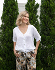 Pearl's Drawstring Linen Shirt