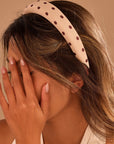 Poka Dot Puffed Spa Headband Hair Band