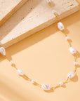 18k Stainless Steel Tarnish Free Pearl Necklace