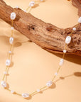 18k Stainless Steel Tarnish Free Pearl Necklace