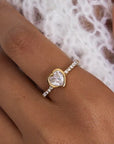 18k Stainless Steel Tarnish Free Rhinestone Rings
