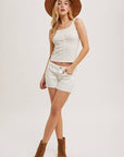 Button Front Style Tank