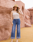 Folded Flare Denim