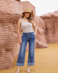 Folded Flare Denim