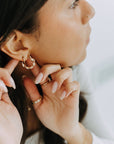Ribbon Twist Hoops