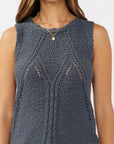 Open Stitch Boucle Sweater Tank