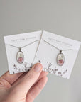 Oval Mauve Necklace