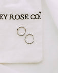 Rope Huggies - Sterling Silver