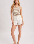 Striped Ribbed Tank Top