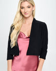 Knit Cashmere Like Bolero Cardigan