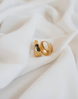 Drop Hoops Gold Bold Lightweight Everyday Earrings