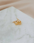 Frame Hoops Gold Geometric Minimal Earrings
