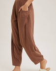 Relaxed Barrel Pants With Pockets