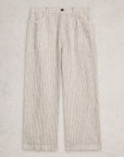 Tia Wide Leg Linen Crop Pant