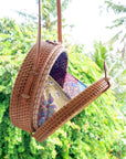 Round Ata Rattan Bag (Brown)