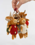 Ornament - Highland Cow in Knit Sweater