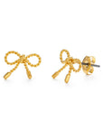Tiny Bow Stud Earrings