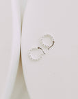 Sterling Silver Mini Ball Hoops 16mm | Beaded Hoop