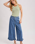 Striped Ribbed Tank Top