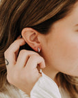 Diana CZ Sterling Silver Huggies 11mm | Everyday Sparkle