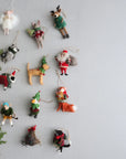 Merry Reindeer Felted Ornament Multi