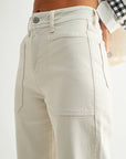 Sea Salt High Rise Utility Wide Leg
