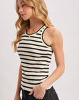 Striped Ribbed Tank Top