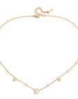 18K Stainless Steel CZ Necklace