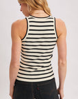 Striped Ribbed Tank Top